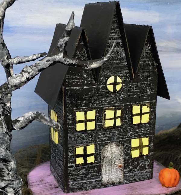 Halloween Paper house #diyhalloween #halloweenhouse #paperhouse