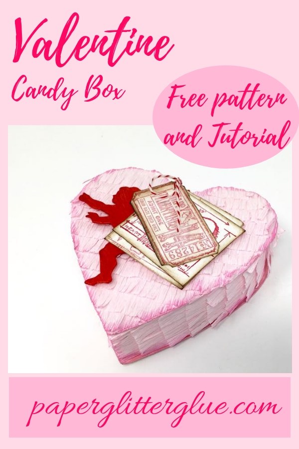 Valentine Piñata Candy Box tutorial and free pattern