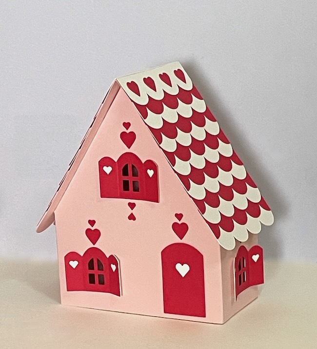 Valentine variation from Gingerbread house