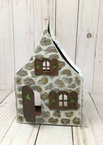 Make a Leprechaun House for St. Patrick's Day - Paper Glitter Glue