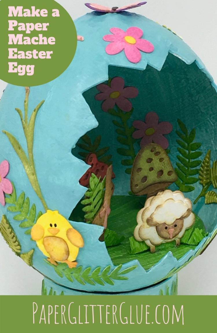 how to make adorable paper mache egg