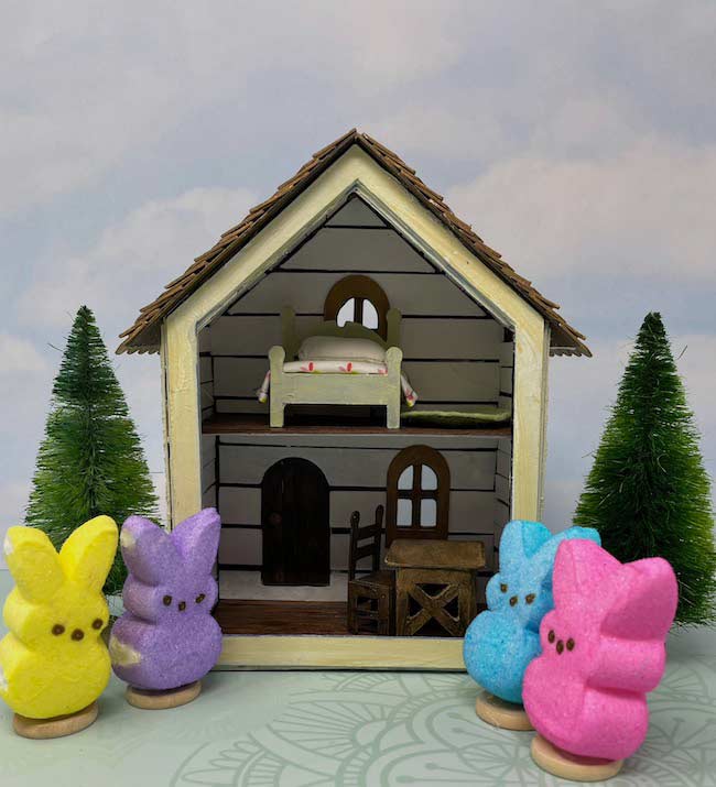 The BoPeeps see their finished Fixer Upper Miniature House