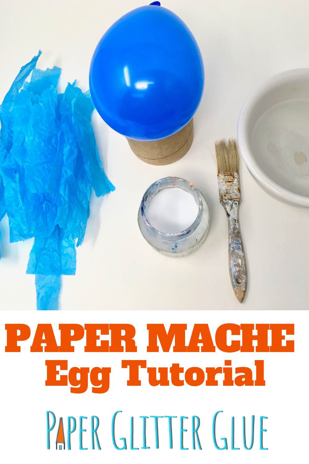 paper mache egg detailed tutorial