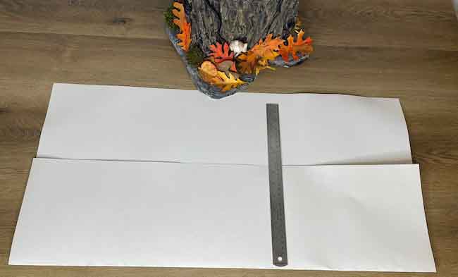 poster board for tree stump structure